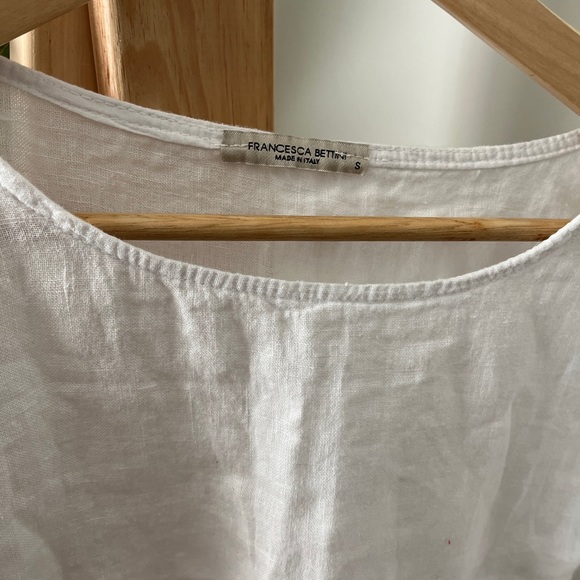 Made in Italy Linen Francesca Bettini Too Tee Summer Vibe S - Picture 4 of 4